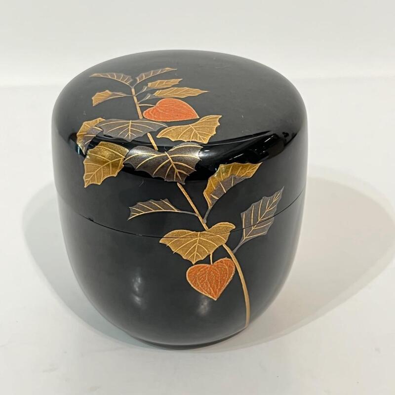NATSUME, BOÎTE À THÉ LAQUÉE JAPONAISE, PHYSALIS - JAPON